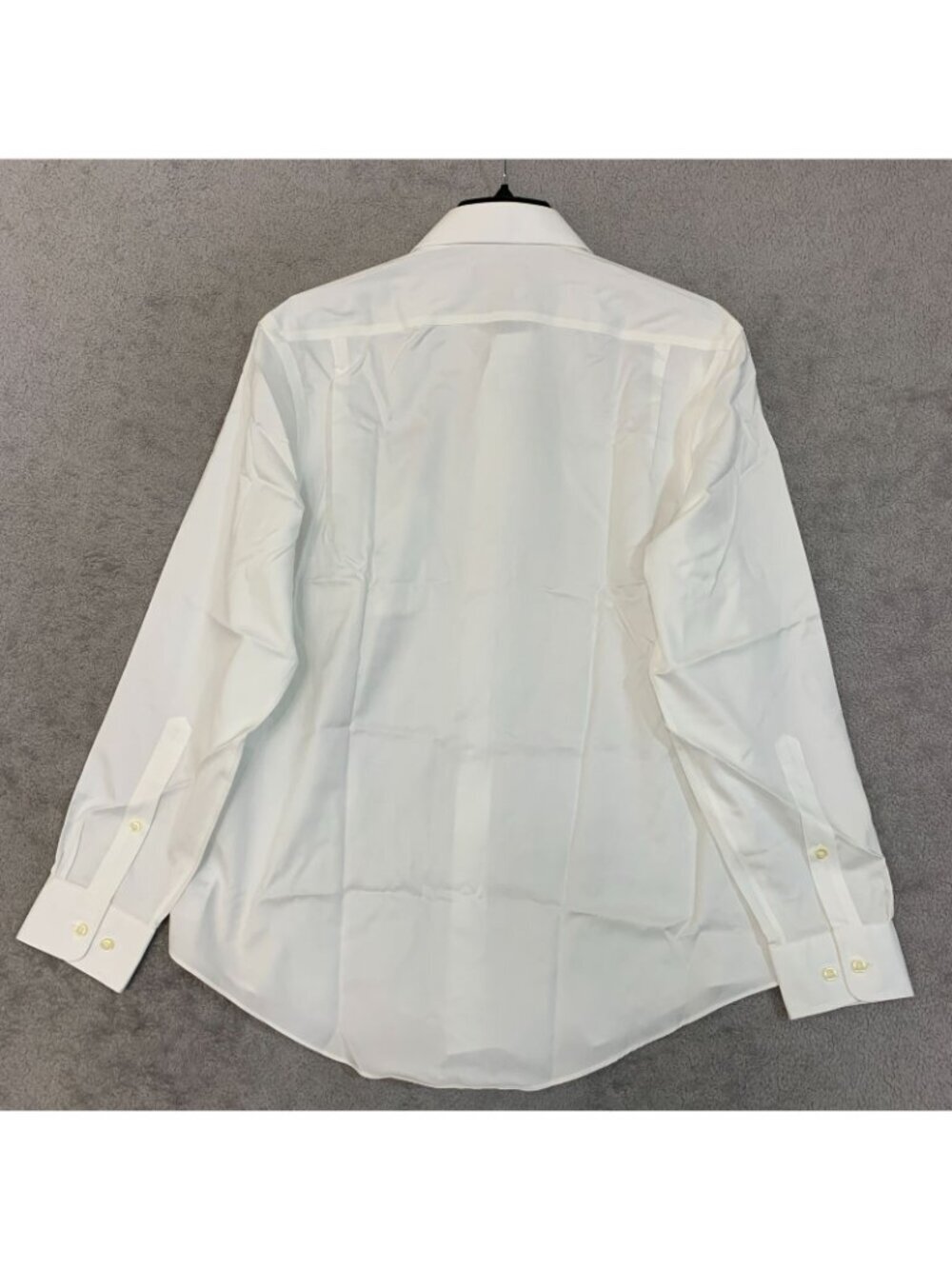 NWT Kirkland Signature Men's 15.5-33 White Tailored Fit Dress Shirt - Picture 5 of 10